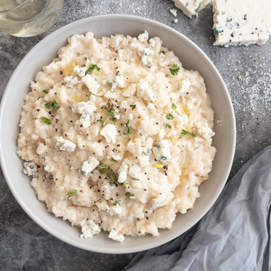 Risotto Gorgonzola with Prosecco - Recipe photo by ThePypersKitchen