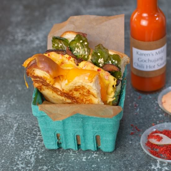 Vegetarian Korean egg Sandwich - Recipe photo by a zest for life