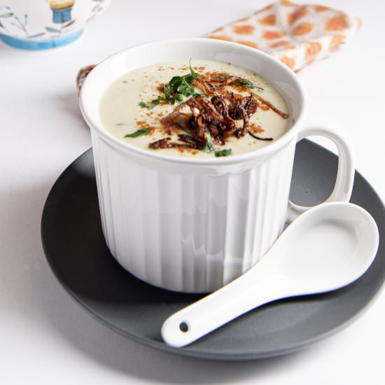Cauliflower and Zucchini Soup - Recipe photo by Blue Cayenne