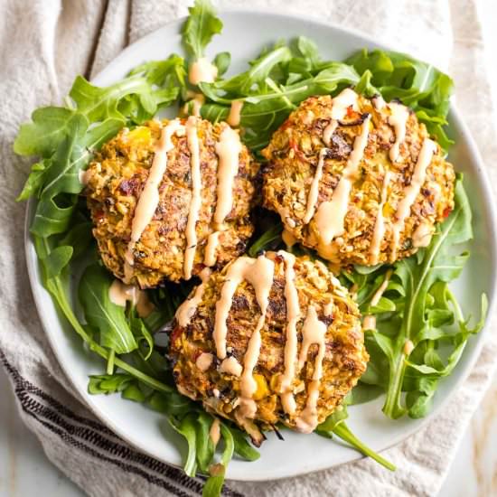 Vegan Artichoke Crab Cakes - Recipe photo by Debra Klein