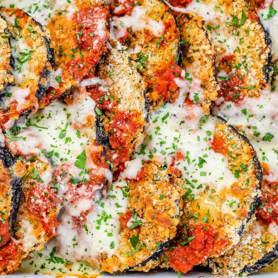 BAKED EGGPLANT PARMESAN - Recipe photo by healthyfitnessmeals