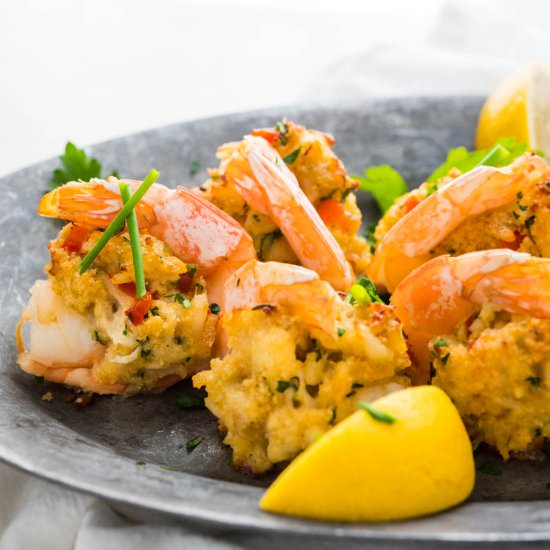 Crab Stuffed Shrimp - Recipe photo by garlic and zest