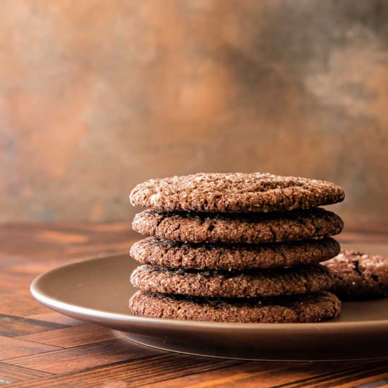 Crisp Cocoa Cookies - Recipe photo by onlinepastrychef