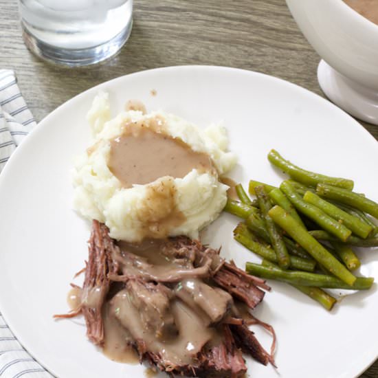 roast beef and brown gravy - Recipe photo by mindyscookingobsession