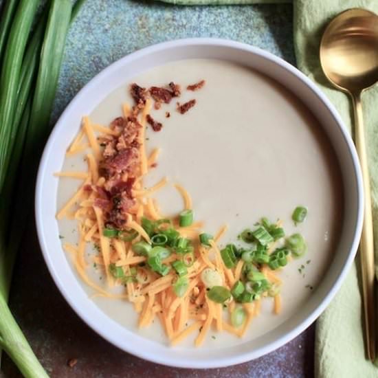 Easy Loaded Baked Potato Soup - Recipe photo by Red Wine Dragons