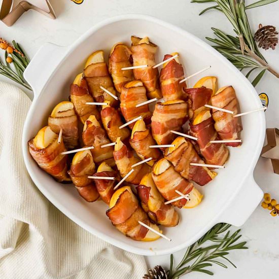 Bacon Wrapped Apples - Recipe photo by apaigeofpositivity