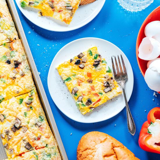Sheet Pan Eggs - Recipe photo by liveeatlearn