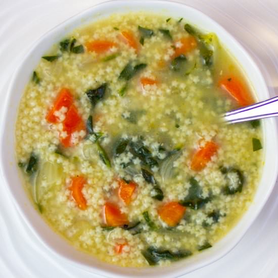 Easy Pastina Soup With Veggies - Recipe photo by Two Kooks In The Kitchen