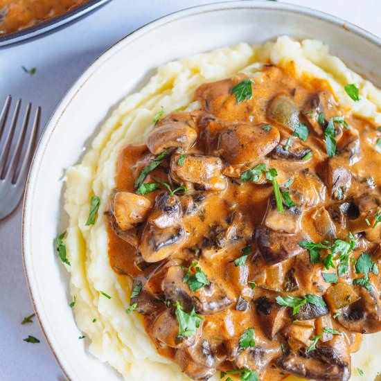 Vegan Mushroom Stroganoff - Recipe photo by plantnspice