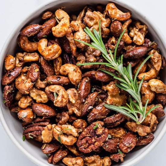 Rosemary Mixed Nuts - Recipe photo by The Endless Meal