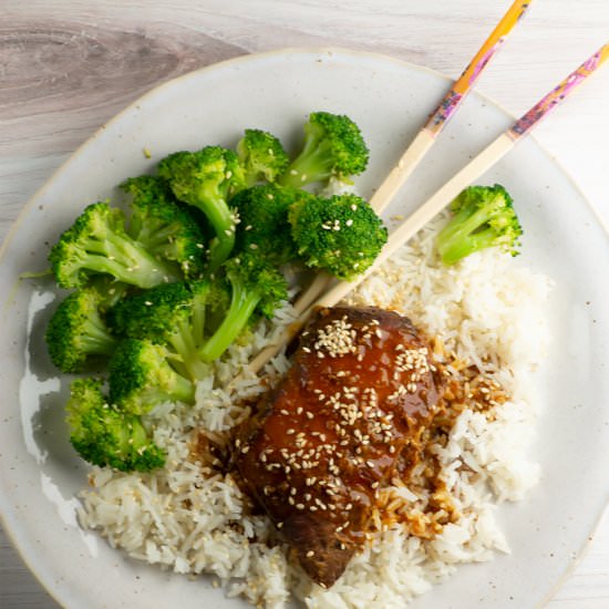 Slow Cooker Sticky Chicken - Recipe photo by Framed Cooks