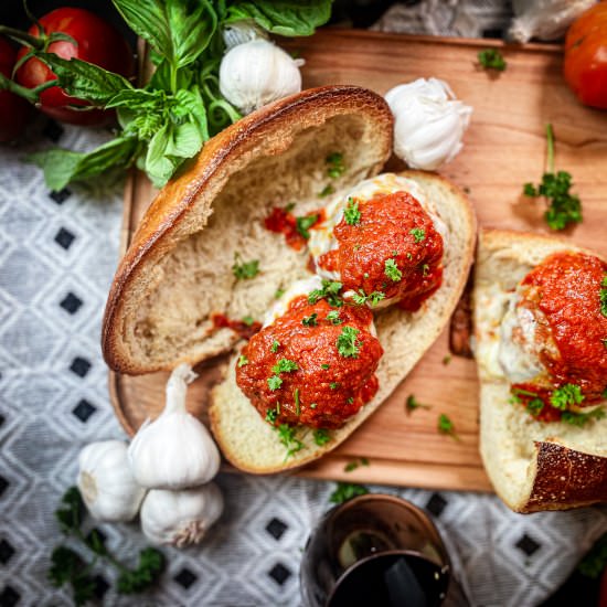 4am Meatball Hoagies - Recipe photo by Open Plate Anthropology