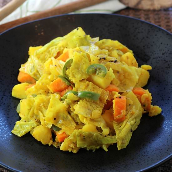 Ethiopian cabbage stew - Recipe photo by Food Gal