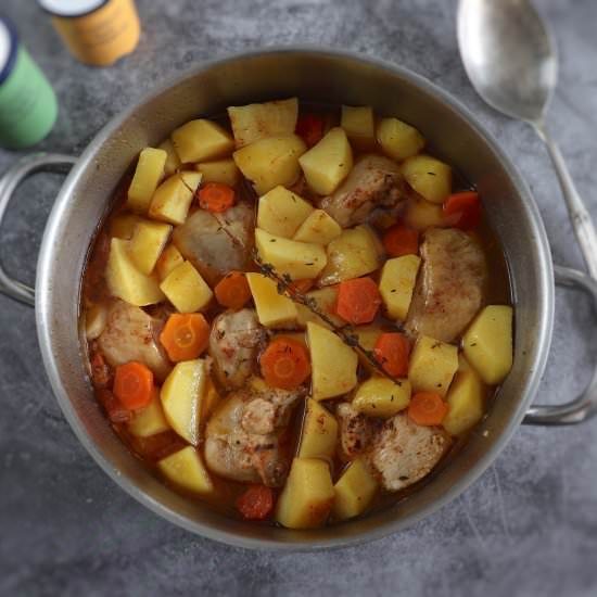 Easy chicken potato stew - Recipe photo by Food From Portugal