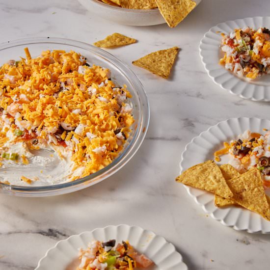 Layered Shrimp Dip - Recipe photo by Barbara Curry