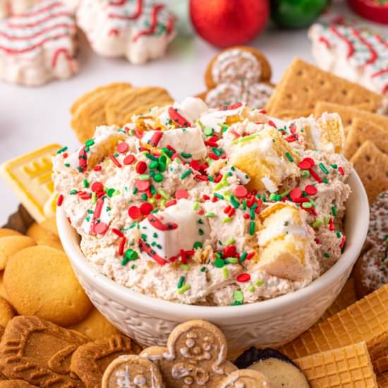 Christmas Tree Cake Dip - Recipe photo by familyfreshmeals