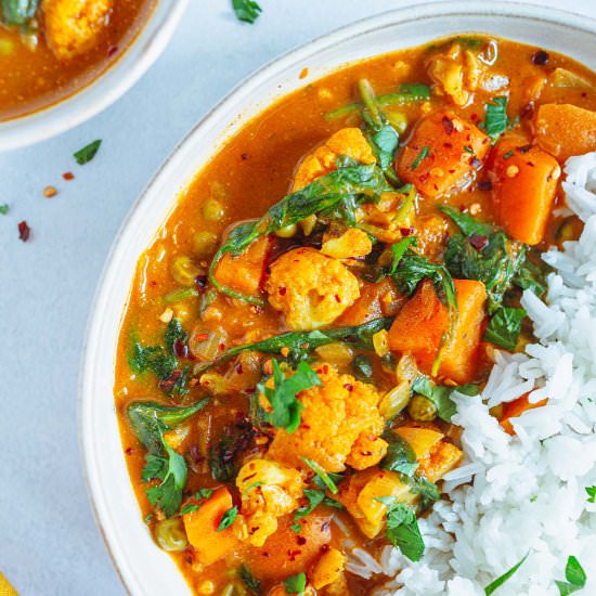 Creamy Vegetable Curry - Recipe photo by plantnspice