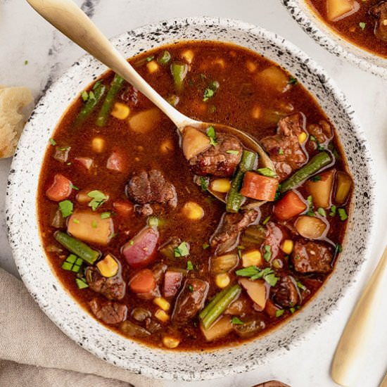 Vegetable Beef Soup - Recipe photo by bellyfull