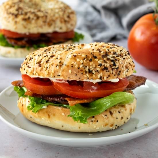 Bagel BLT Sandwich - Recipe photo by freshapron