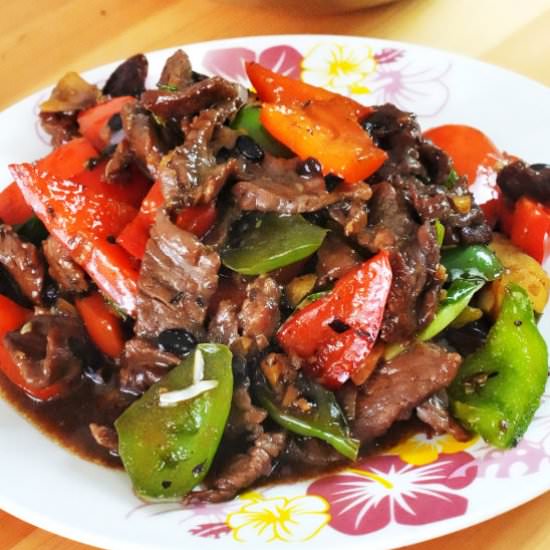 Beef with black bean sauce - Recipe photo by Taste of Asian Food