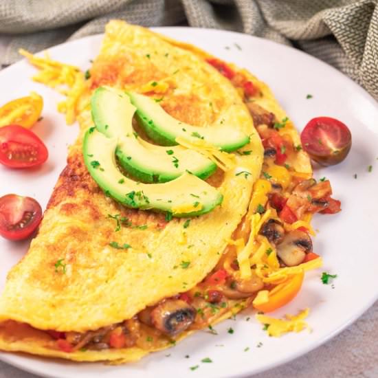 The Best Vegetable Omelette - Recipe photo by lowcarbspark