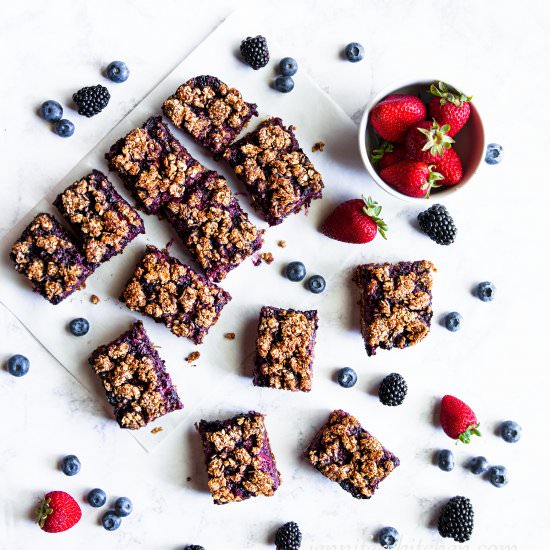 Sugar-Free Berry Breakfast Bars - Recipe photo by Jennifers Kitchen