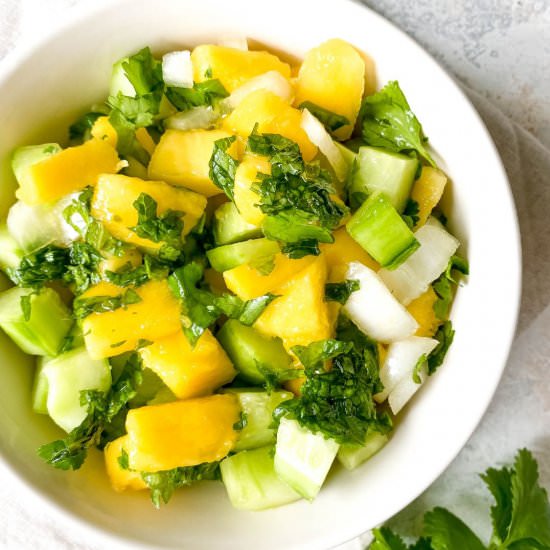 Mango Cucumber Salad - Recipe photo by Low Histamine Kitchen