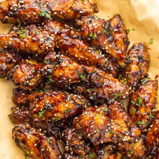 Honey Garlic Wings - Recipe photo by TheSaltyMarshmallow