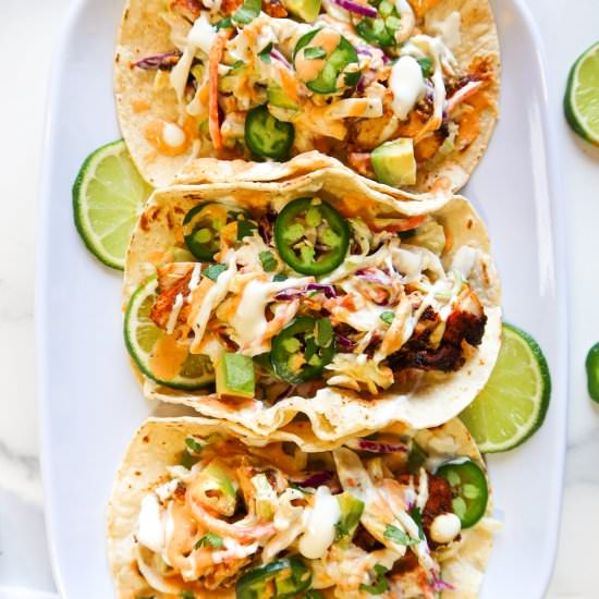 Blackened Mahi Mahi Tacos - Recipe photo by StaceyLives