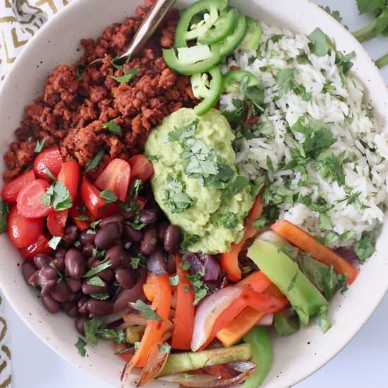 Vegetarian Burrito Bowl - Recipe photo by Whitney Bond
