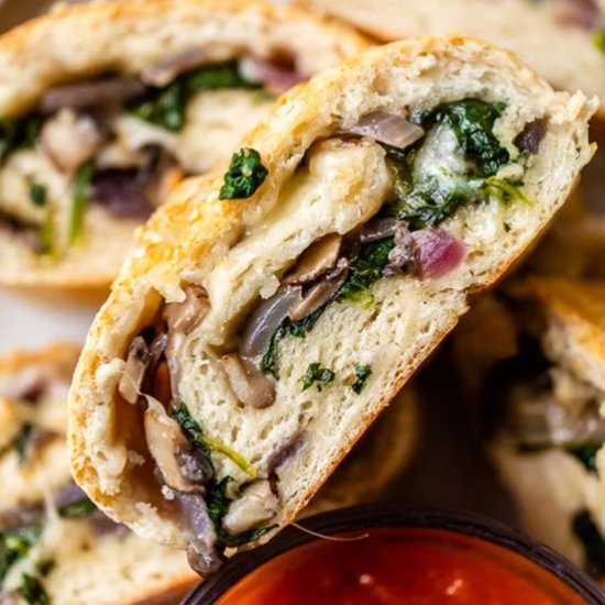 Veggie Stromboli with Mushrooms. - Recipe photo by Skinnytaste