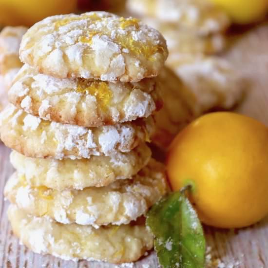 Meyer Lemon Crinkle Cookies - Recipe photo by cookingontheweekends