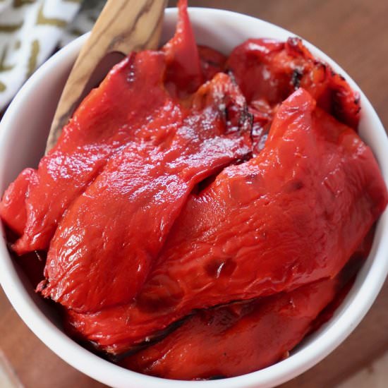 Roasted Red Peppers - Recipe photo by Whitney Bond