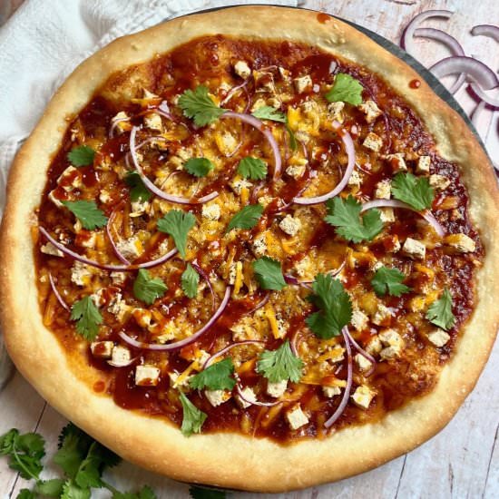 Vegan BBQ Chicken Pizza - Recipe photo by serenetrail