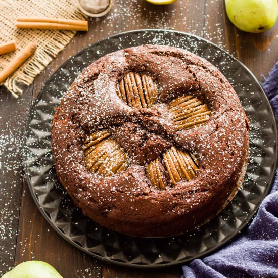 Pear and Chocolate Cake - Recipe photo by PastryWishes