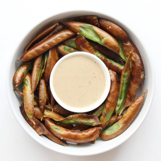 Crispy Air Fryer Snow Peas - Recipe photo by strengthandsunshine