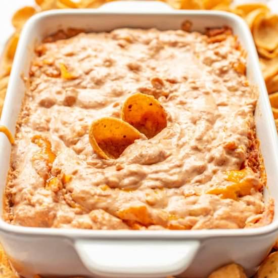 Creamy and Cheesy Refried Bean Dip - Recipe photo by AllThingsMamma
