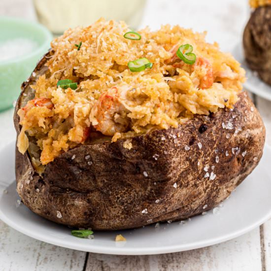Crawfish Baked Potato - Recipe photo by thecaglediaries