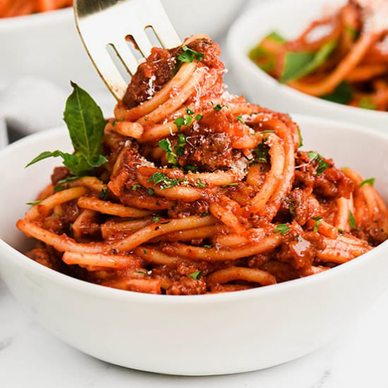 Instant Pot Spaghetti - Recipe photo by bellyfull