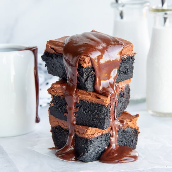 Dark Chocolate Fudgy Brownies - Recipe photo by senseandedibility