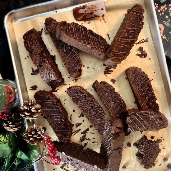 Double Chocolate Biscotti - Recipe photo by freebelly
