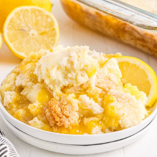 Lemon Dump Cake (with Cream Cheese) - Recipe photo by girlinspired