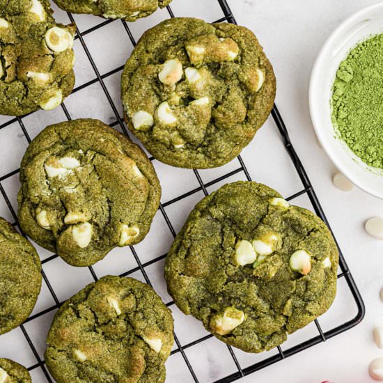 Matcha Cookies - Recipe photo by thecaglediaries