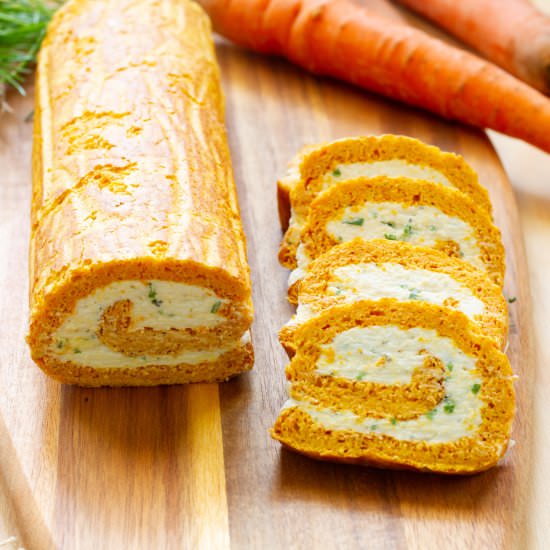 Carrot roulade - Recipe photo by mecooks.com
