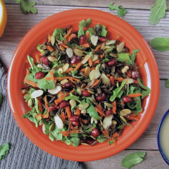 Pomegranate Wild Rice Salad - Recipe photo by joyfulbalanceofficial