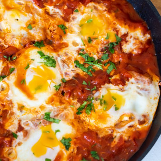 Quick and Easy Keto Shakshuka - Recipe photo by lowcarbspark