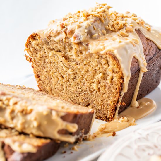 Peanut Butter Banana Bread - Recipe photo by Savingroomfordessert