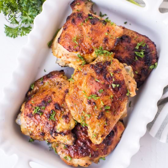 Oven Baked Chicken Thighs - Recipe photo by emilyenchanted
