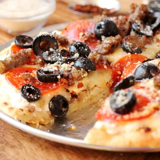 Cottage Cheese White Pizza - Recipe photo by CouponClippingCook