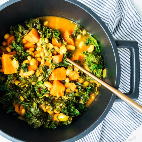 Spiced Kale & Bean Stew - Recipe photo by Together to Eat